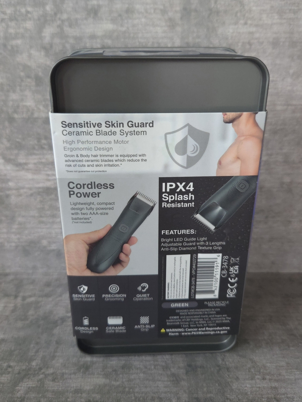 Below The Belt Black Rechargeable Sensitive-Area Trimmer - Picture 2 of 3